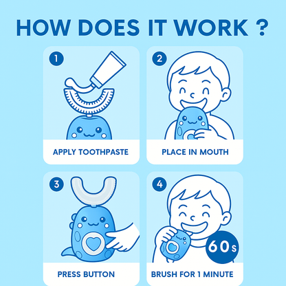 OliSmile™ - Brosse à dents Enfant intelligente 360°